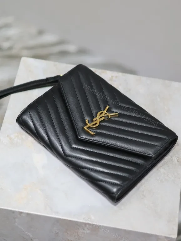 View 7 of Chic Quilted YSL Wallet on Chain â€“ Compact Luxury Bag