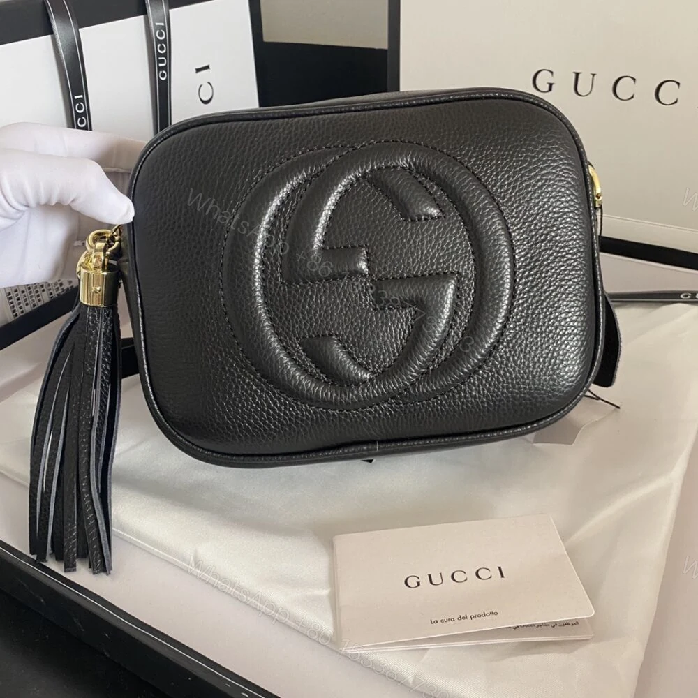 View 8 of Gucci Soho Small Disco Bag Black 21Cm