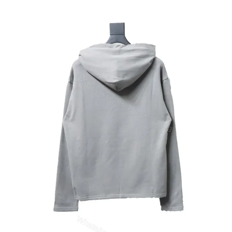 Balenciaga Clothes BB Pixel Print Hoodie Grey — view 2