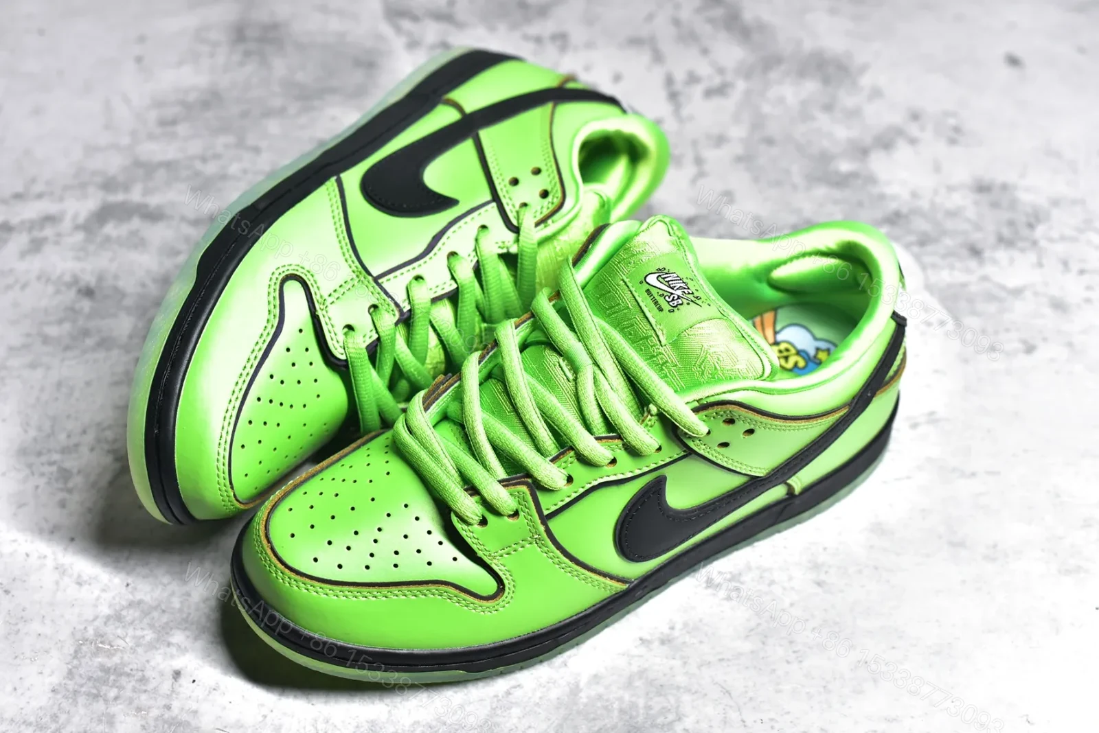 View 5 of Nike SB Dunk Low x Powerpuff Girls Green Replica