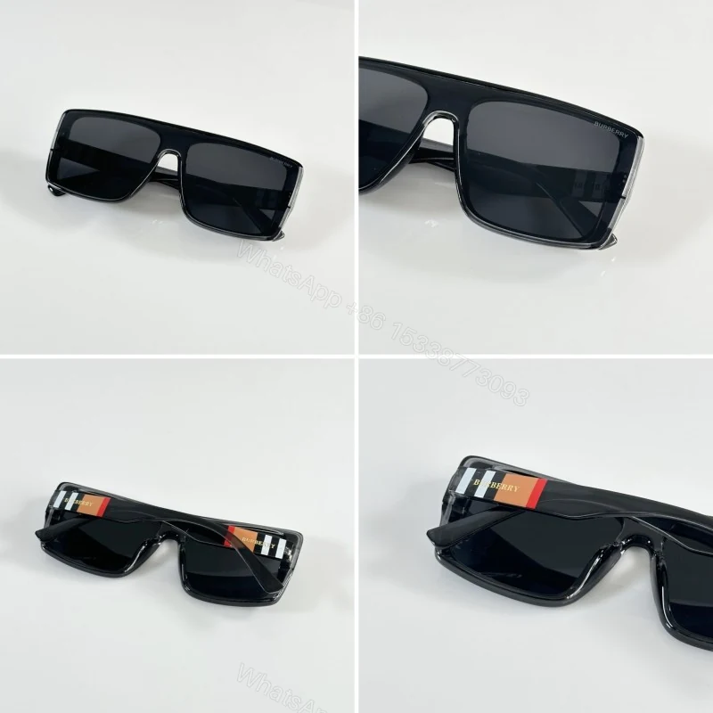View 2 of First Copy Burberry Black Square Unisex Sunglasses UV Protection Premium Quality