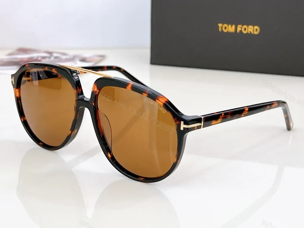 View 2 of Signature Tom Ford Sunglasses: Black Acetate, Polarized UV400, Luxe Everyday