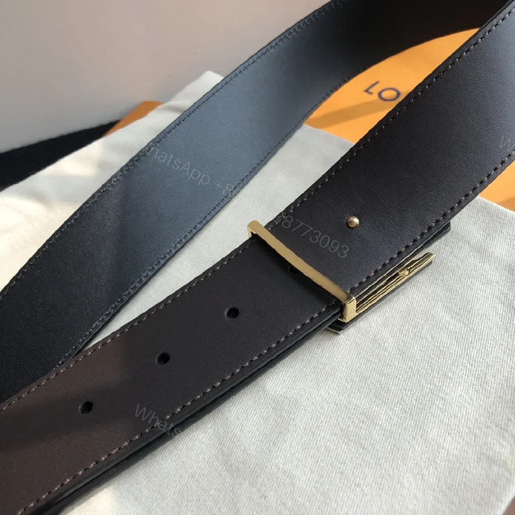 View 7 of Minimalist Luxury Belt with Iconic Monogram Buckle