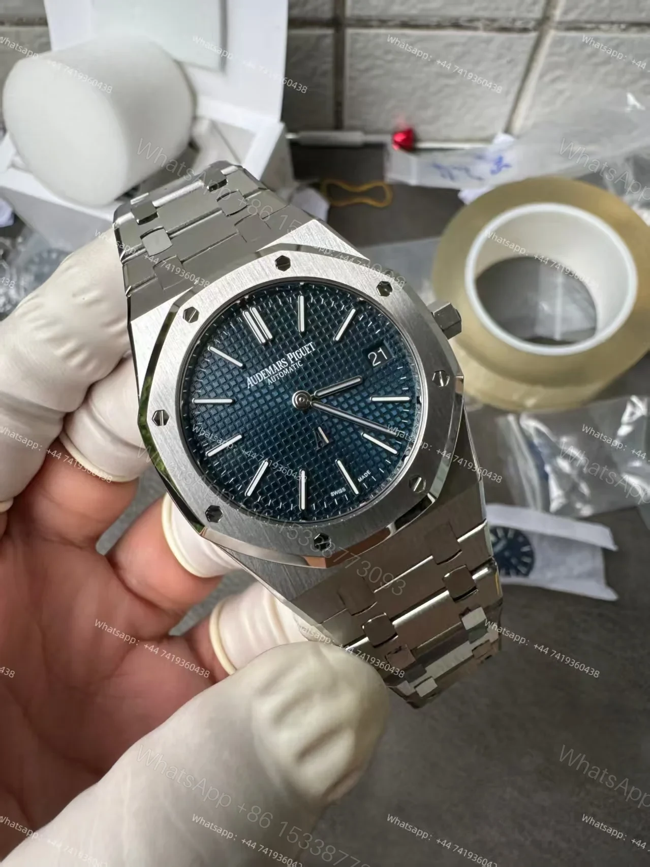 View 19 of Audemars Piguet Super Clone Royal Oak “Jumbo” Extra-Thin 15202ST 39mm