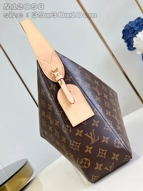 View 3 of Chic Monogram Canvas Shoulder Bag: Luxury Everyday Style