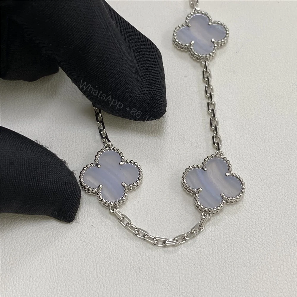 View 7 of Van Cleef Arpels 10 motif Necklace Chalcedony VCARD34800