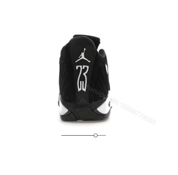 View 2 of Air Jordan 14 Retro Black White