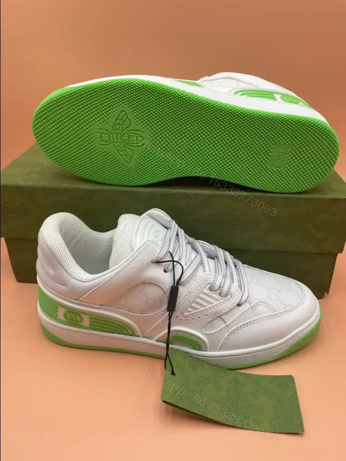 View 5 of GUCCI BASKET SNEAKERS IN GREEN AND WHITE – GC181