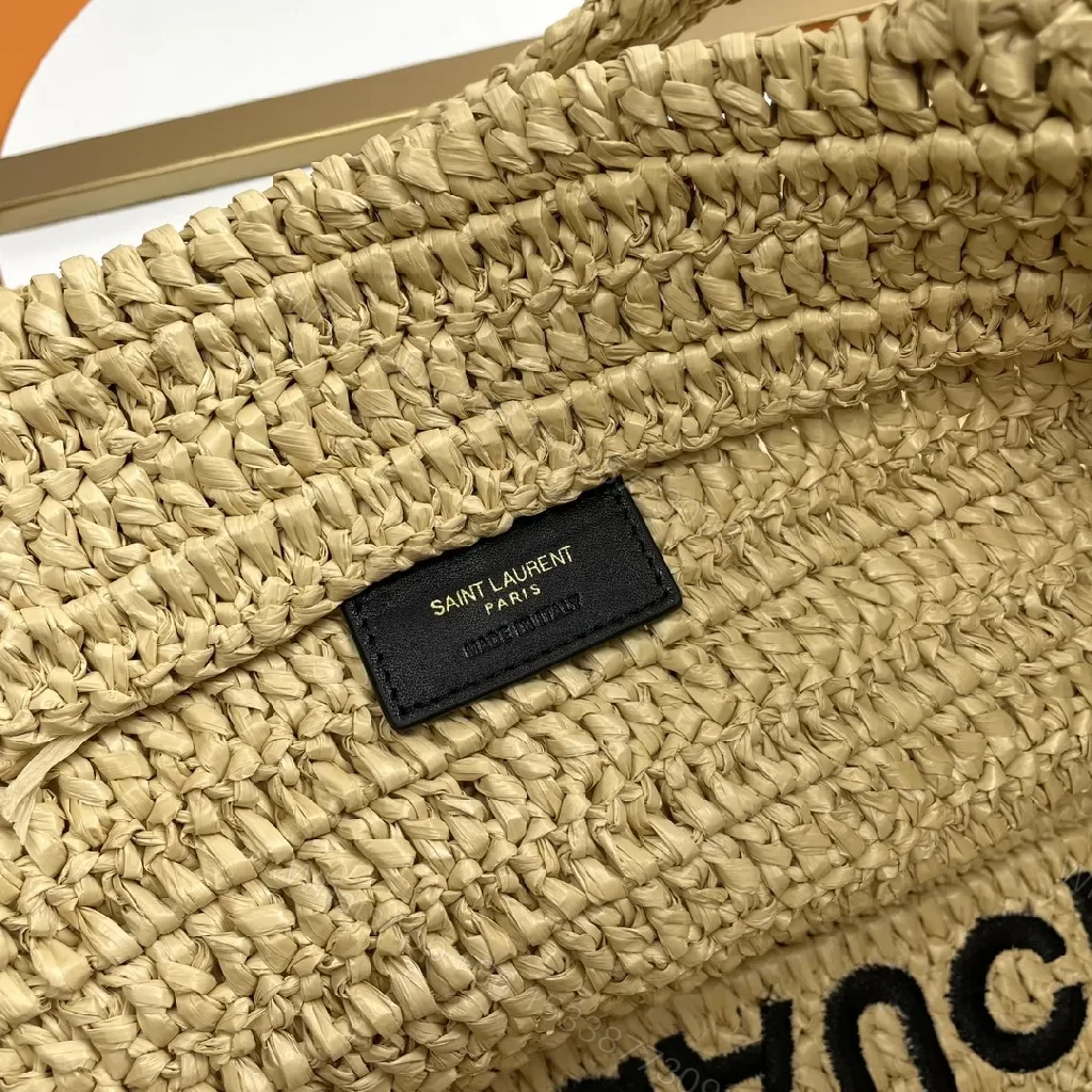 View 6 of Straw Tote: Structured, Sun-Kissed, Designer-Inspired Chic