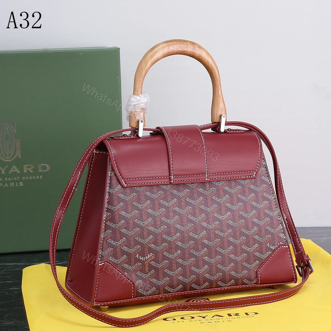 View 6 of GOYARD SAIGON PM BAG BURGUNDY 20CM