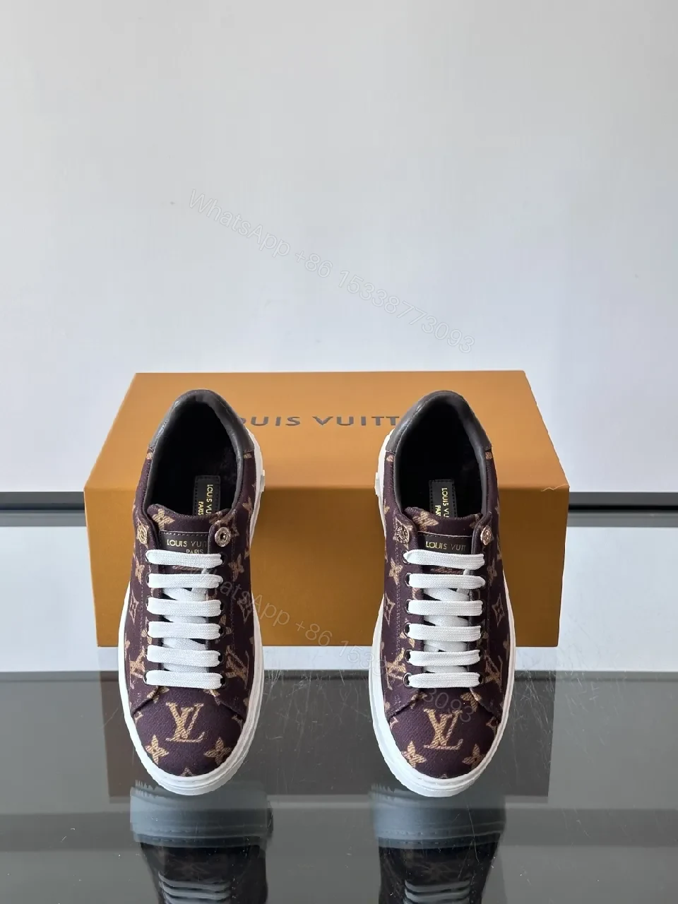 View 5 of Bold Monogram Sneakers: Luxury Comfort, LV-inspired Monogram