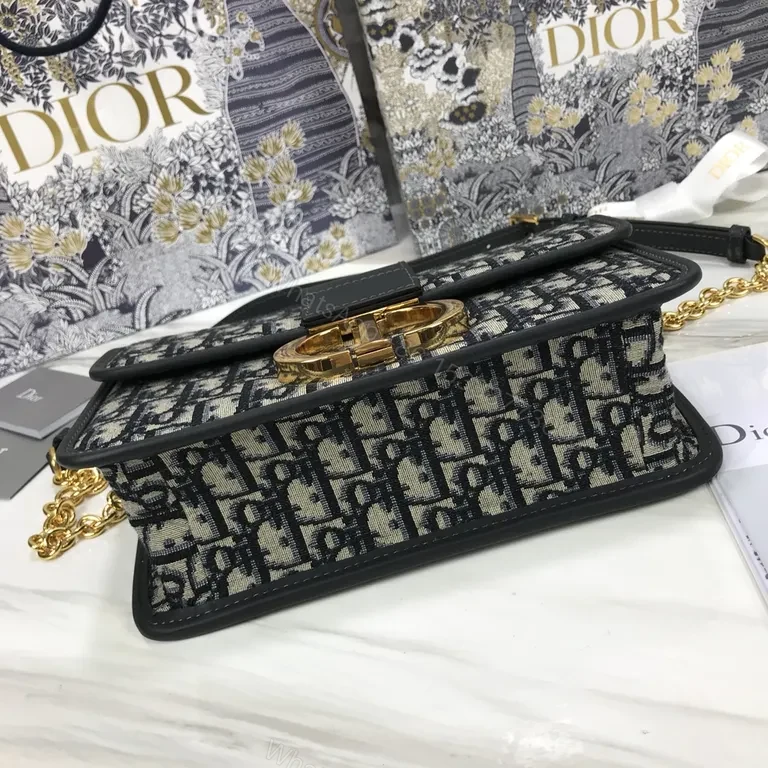 View 6 of Iconic Dior Monogram Saddle Bag in Oblique Canvas, Calfskin Trim, Gold Hardware, Versatile Day-to-Night Style
