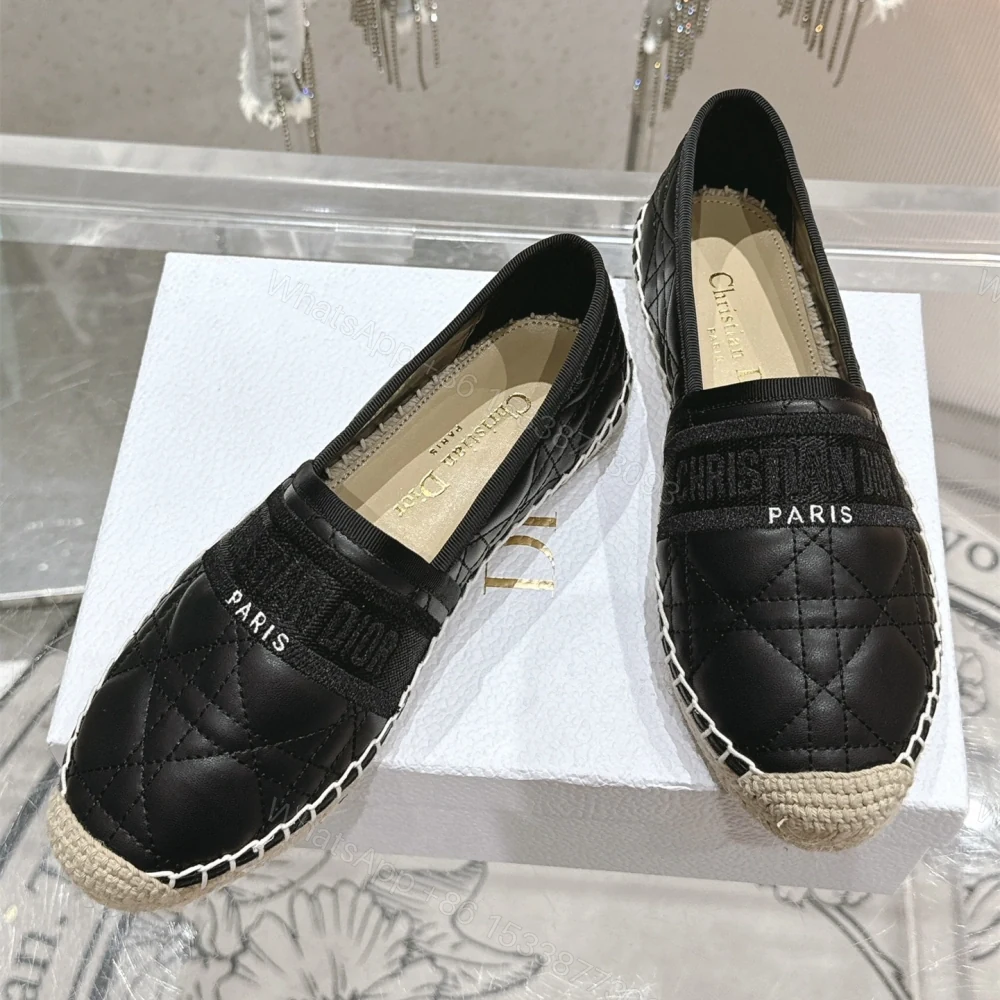 高仿Dior*Granville系列KDD974漁夫鞋小牛皮黑色免檢版 — view 1