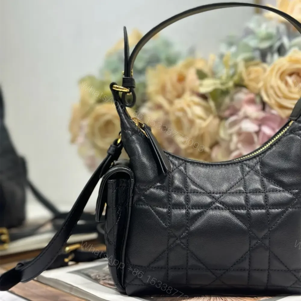 View 4 of 高仿Dior*D-Dream系列S525M900小羊皮斜挎包Mini黑色免檢版