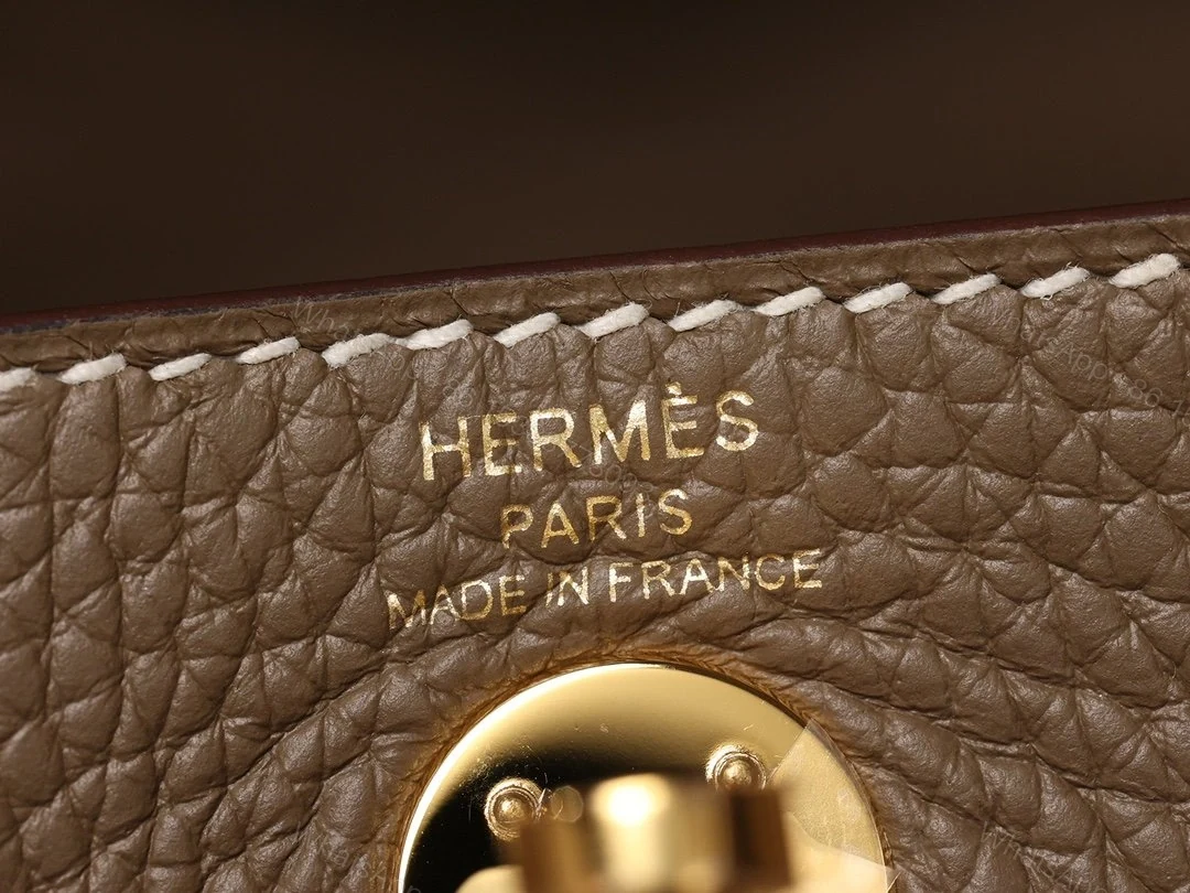 View 14 of 原單品質HermesLindy系列高仿單肩包大象灰金扣