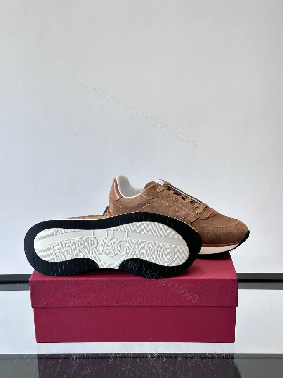 View 8 of Textured Suede Luxury Sneakers - Everyday Comfort High-Tops