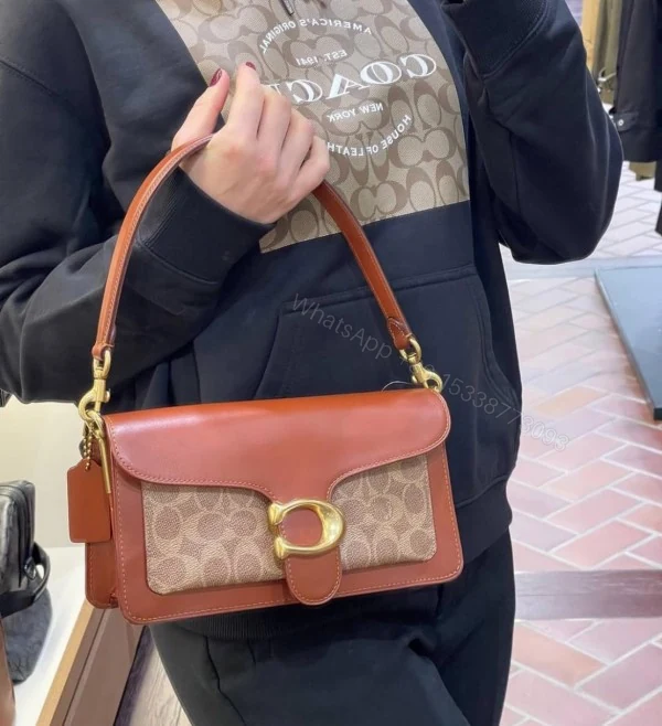 View 6 of FIRST COPY Coach Tabby 26 Brown Mono Presbyopia Handbag