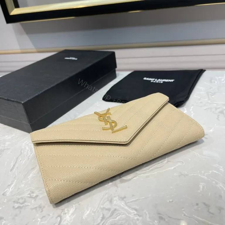 View 2 of Beige Quilted Envelope Clutch â€” Day-to-Night Sophistication
