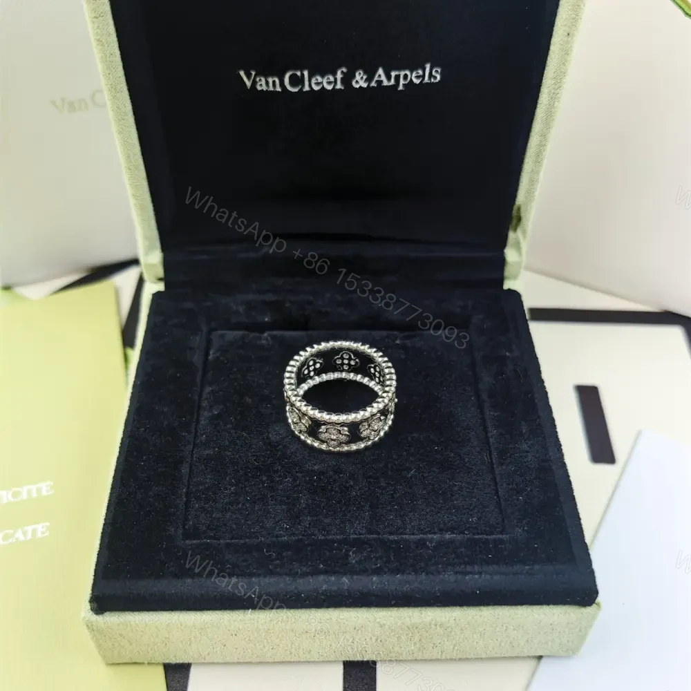View 5 of 高仿首飾VanCleef&Arpels*RO9ND00鑲鑽萬花筒戒指白金中號