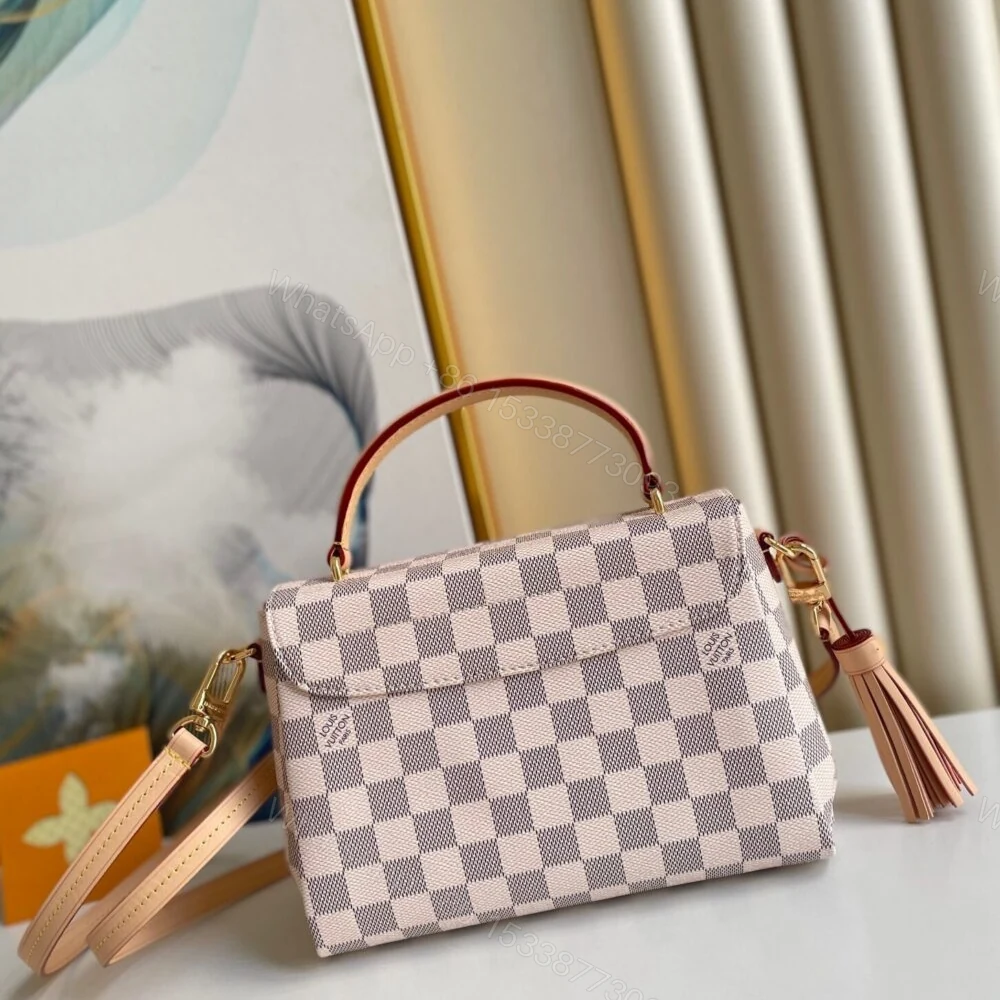 View 3 of Louis Vuitton Croisette Damier Azur Canvas 25Cm N41581