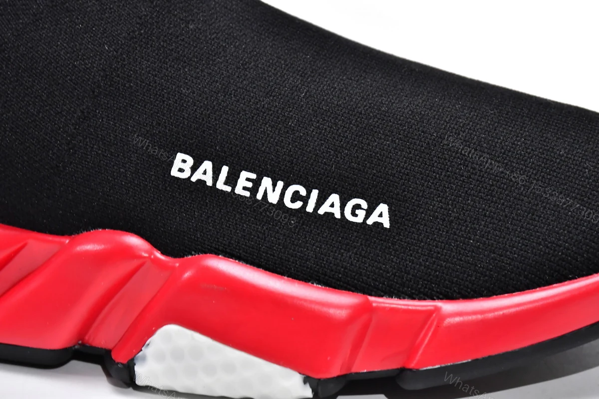 View 9 of Balenciaga Speed Trainer Black Red
