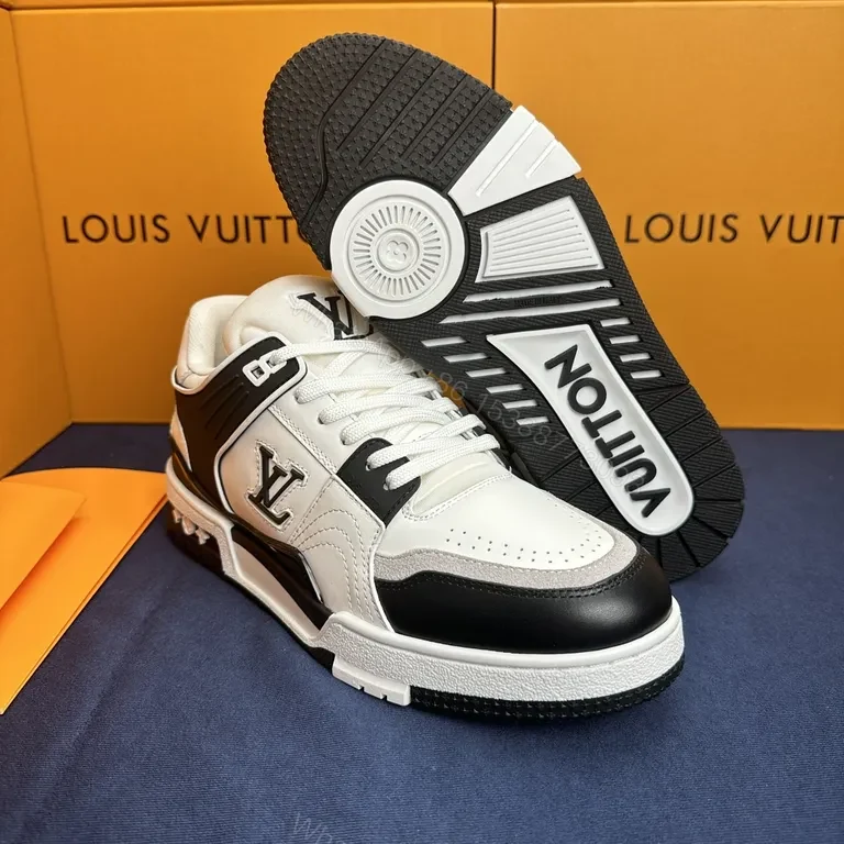 View 3 of Bold LV Contrast-Blocker High-Tops: Luxe Everyday sneakers