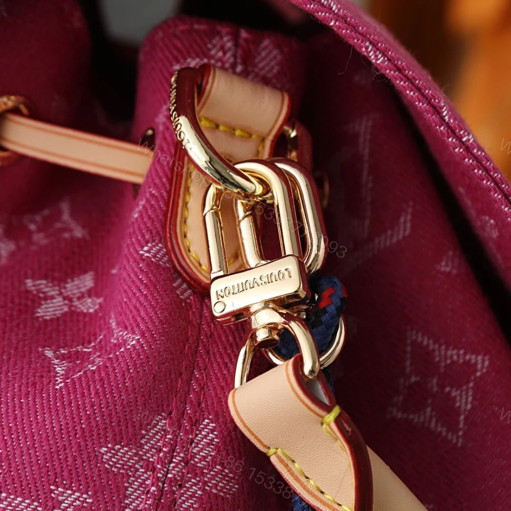 View 7 of Louis Vuitton Montsouris Cargo Backpack Pink Denim 32Cm