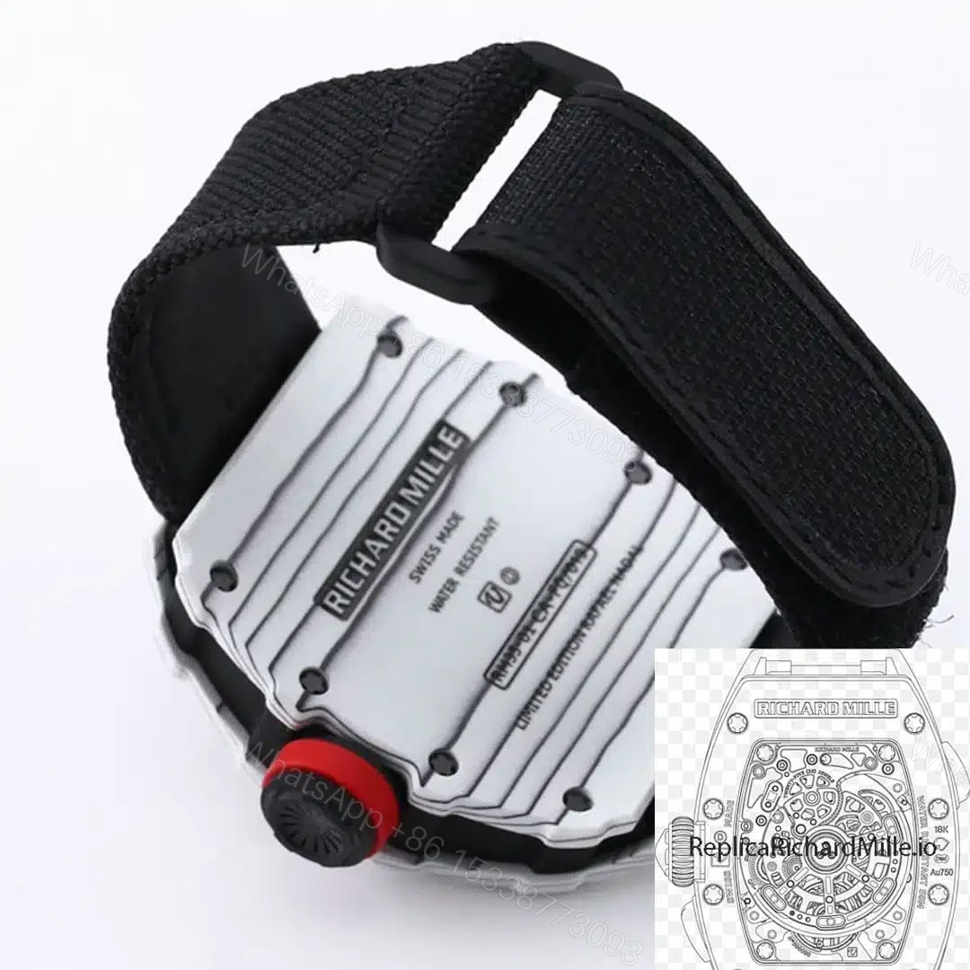 View 4 of Replica Richard Mille RM35-01 BBR Factory Black Strap