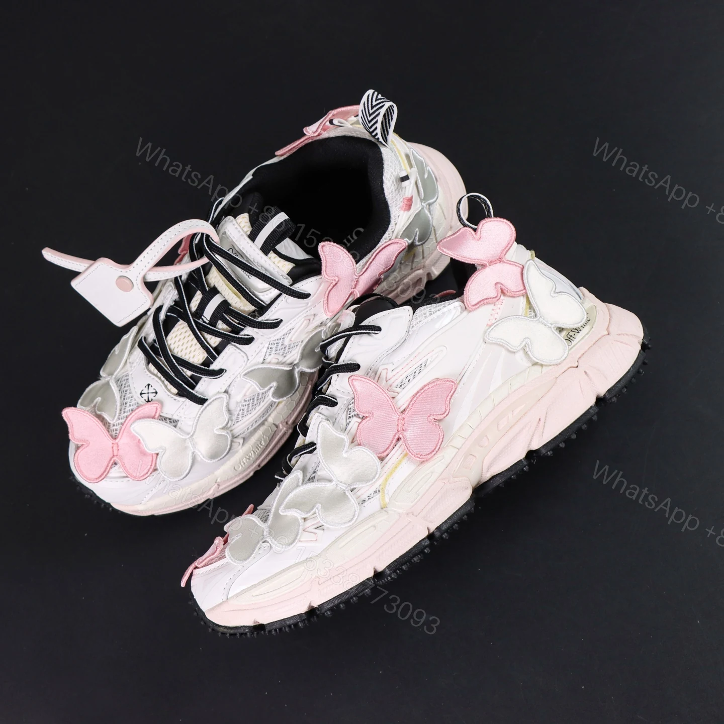 View 8 of Off White Be Right Back Pink Butterfly