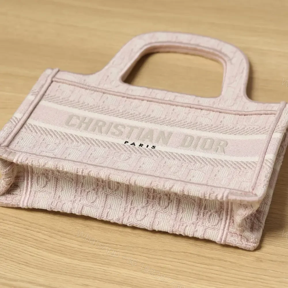View 5 of 高仿Dior*BookTote系列手袋Oblique印花粉色免檢版