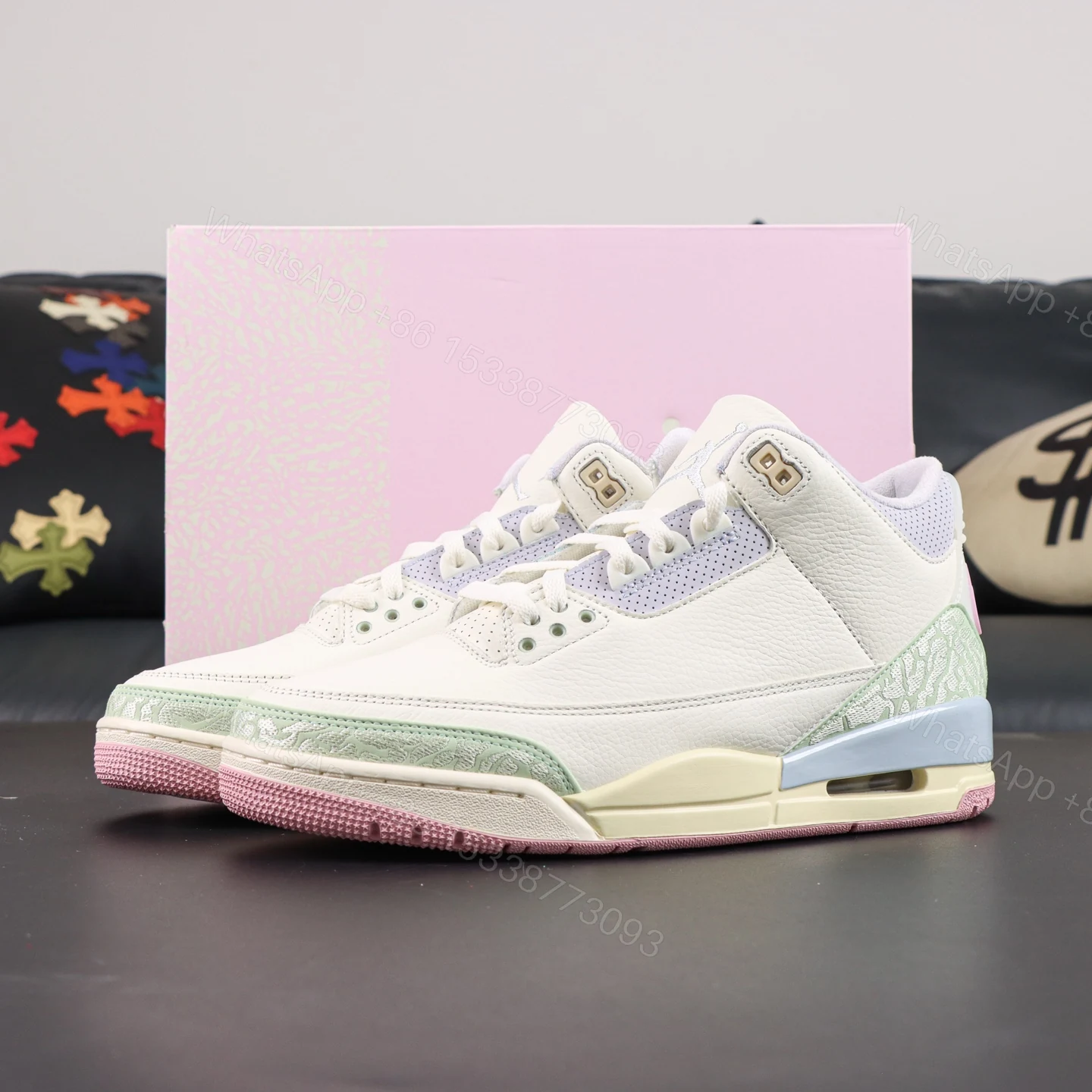 Jordan 3 Retro Sail and Jade Aura — view 1