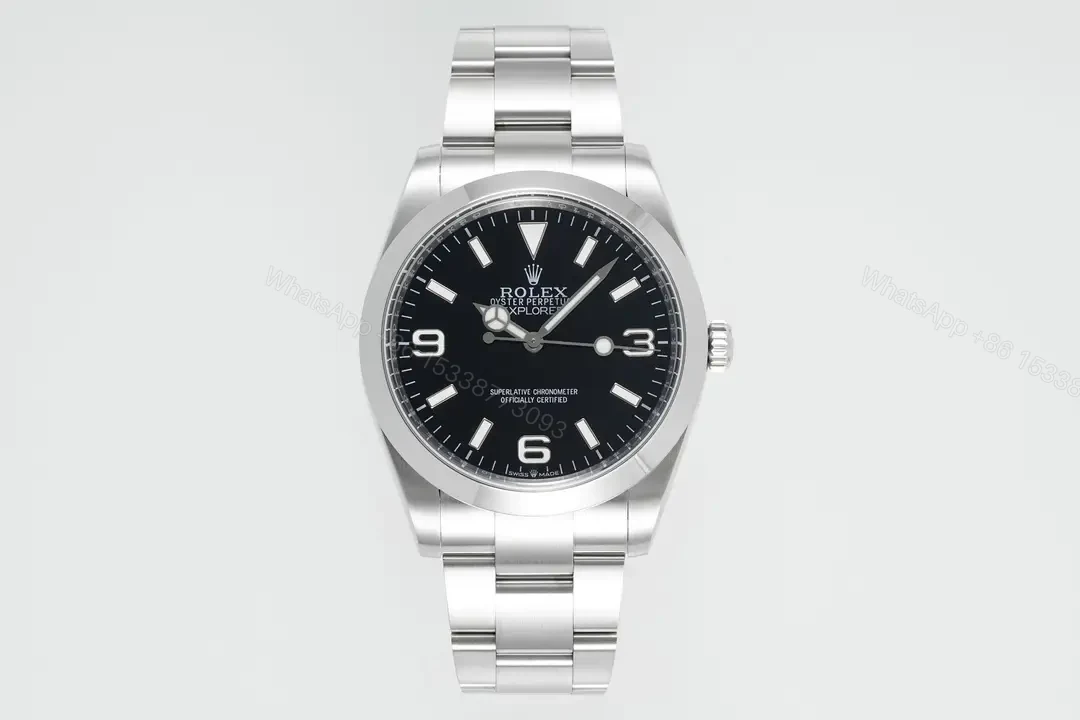 Rolex Explorer 40 Replica Premium Black Dial Oyster Bracelet Ultimate 40MM 224270-0001 — view 1