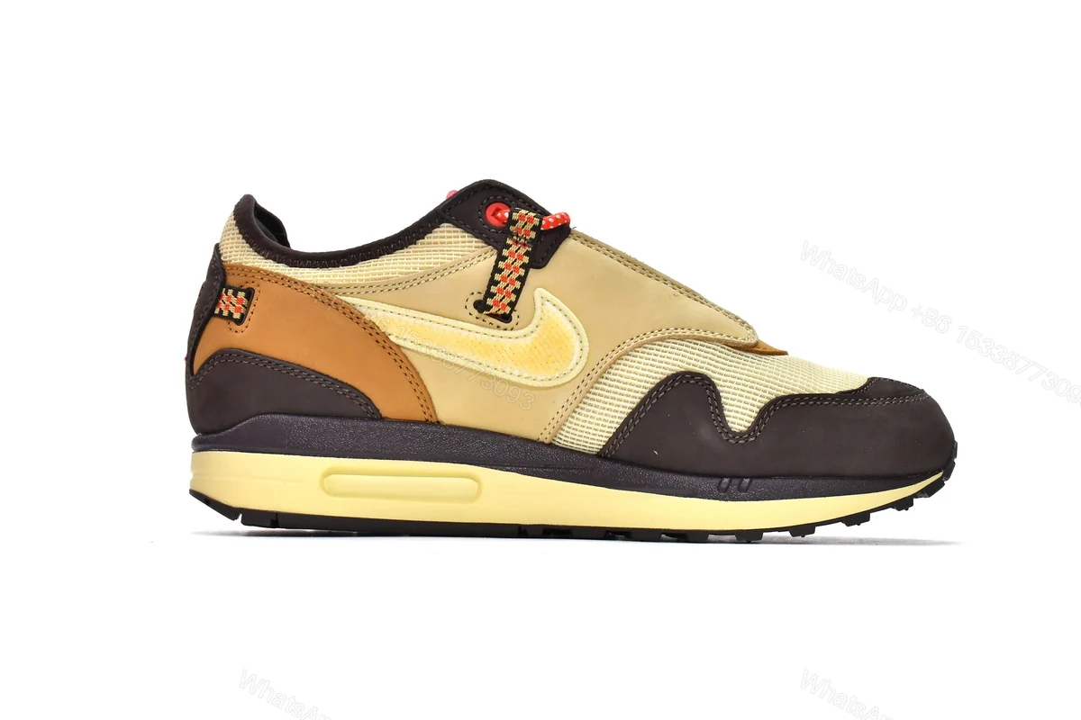 View 4 of Travis Scott x CACT.US CORP x Nike Air Max 1 Baroque Brown DO9392-200