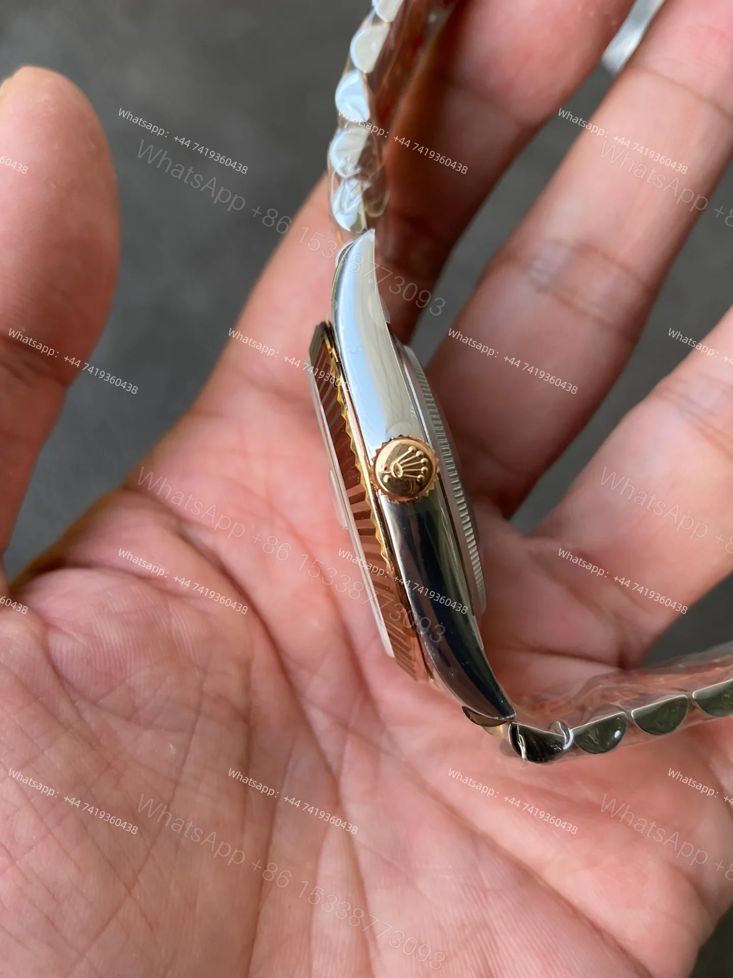 View 7 of Rolex Datejust M126331-0008 1:1 Replica Rose Gold Diamond Dial Jubilee 41MM 3235 Movement Super Clone Watch