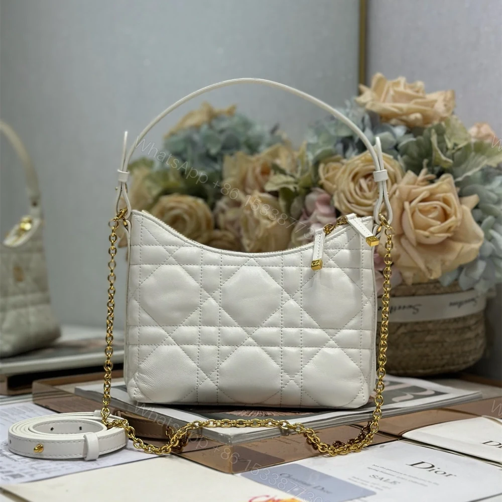 View 2 of 高仿Dior*MissCaro系列S5253M030小羊皮手提包Mini白色免檢版