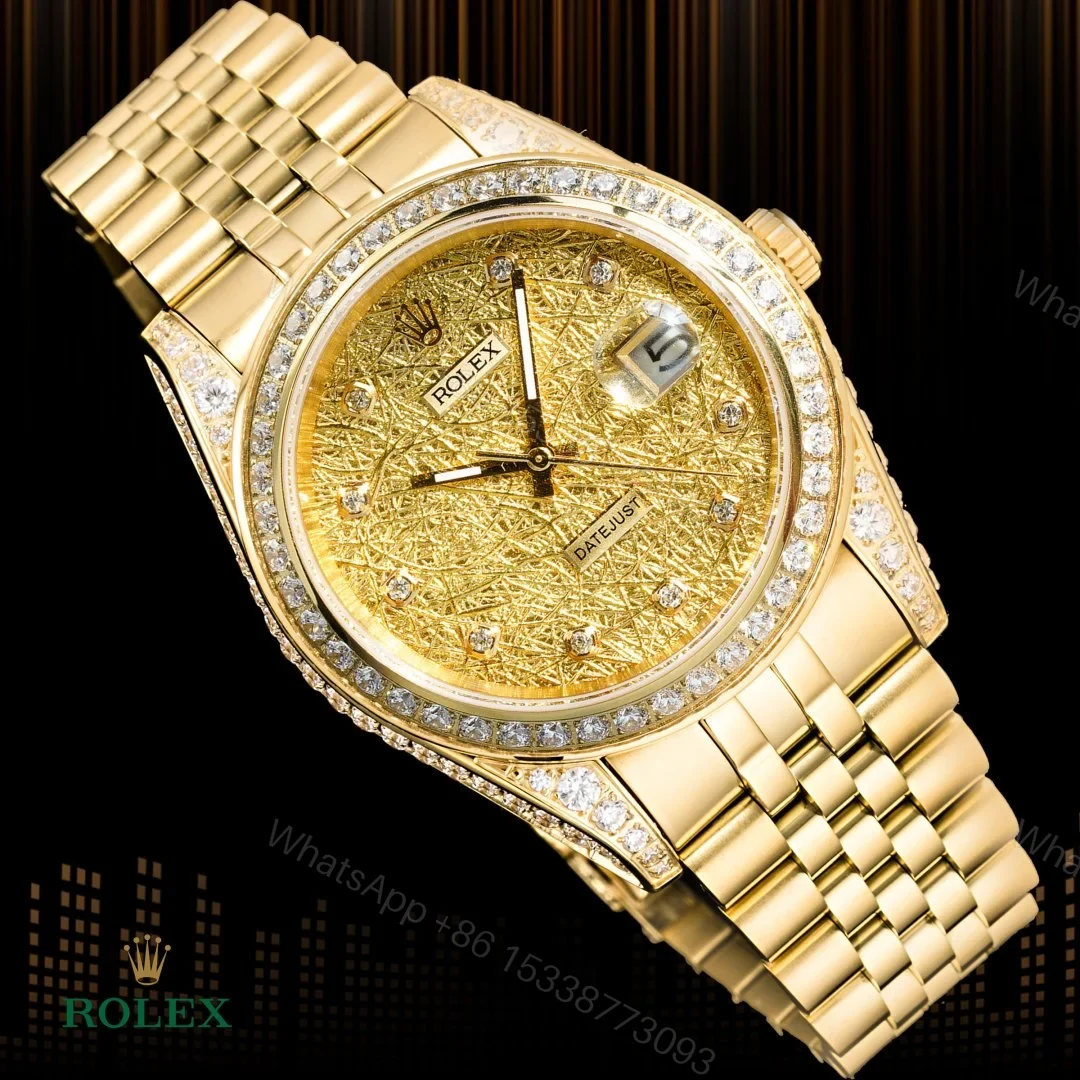 View 4 of Rolex Style Diamond Automatic Luxury Watch – 41mm Full Diamond Edition ROLEX-STYLE-DIAMOND-AUTO-41-CITIZEN