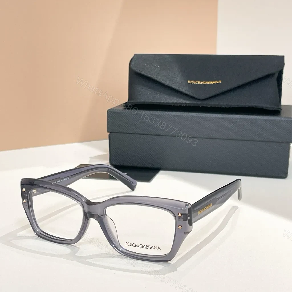 View 6 of Black Acetate Rectangle Frames: Modern Luxury Eyewear Case Included
