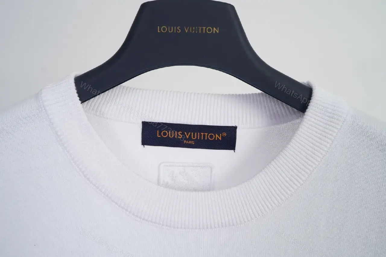 View 7 of White Cotton Tee + Embroidered Logo + Modern + Luxe Detailing + T-Shirt