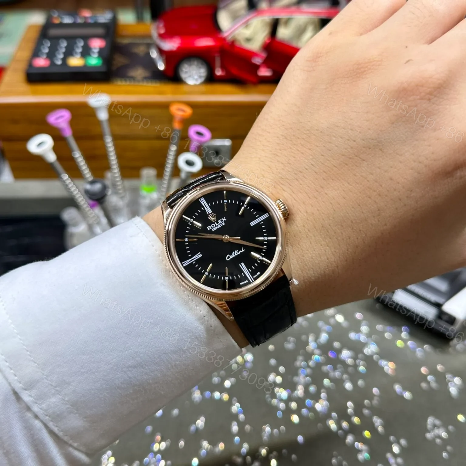View 8 of Superclone Rolex Cellini Black Dial REP016814