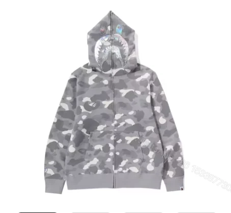 View 5 of BAPE City Camo Shark Full Zip Hoodie (SS24)