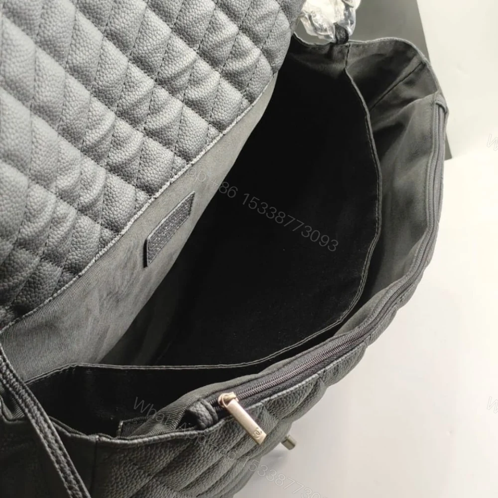 View 5 of CHANEL XXL AIRLINE CLASSIC TRAVEL FLAP BAG CAVIAR BLACK SILVER HARDWARE 46CM