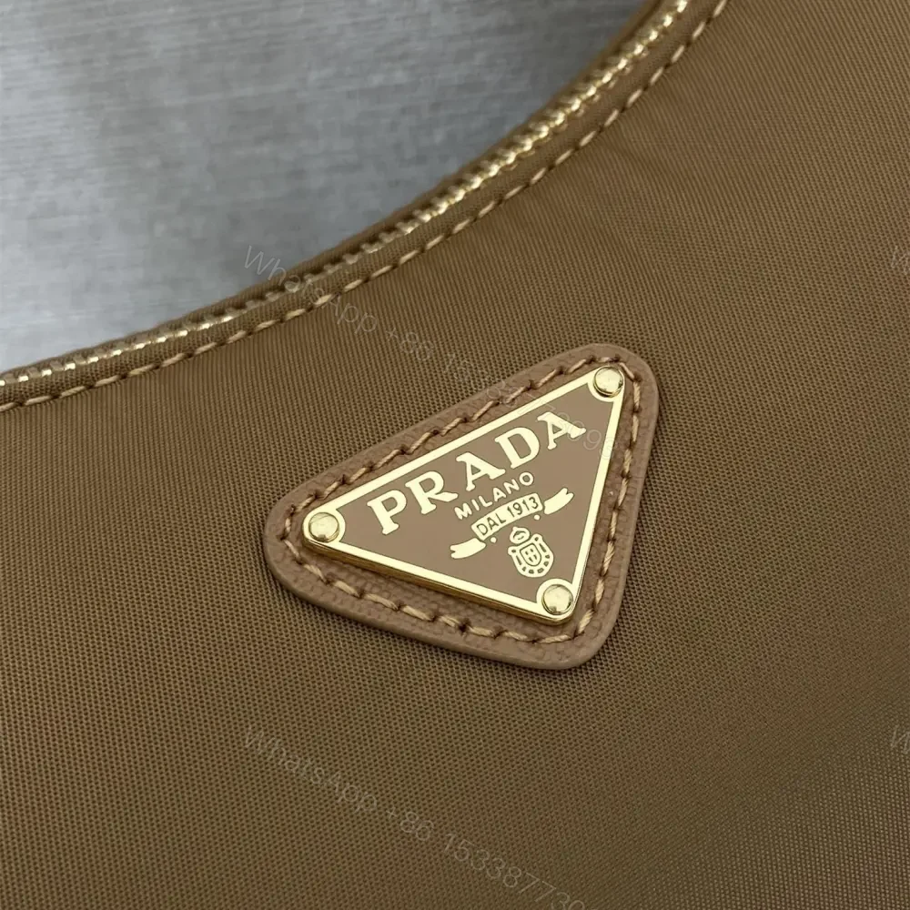 View 7 of 高仿Prada*RE-Nylon系列1N204M腋下包棕色Mini免檢版