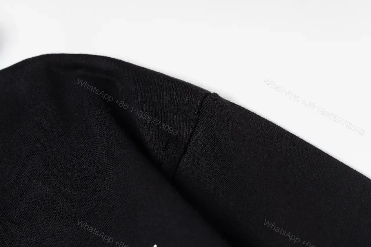 View 6 of Minimalist Black Hoodie – Subtle Dior Detail Luxury Streetwear