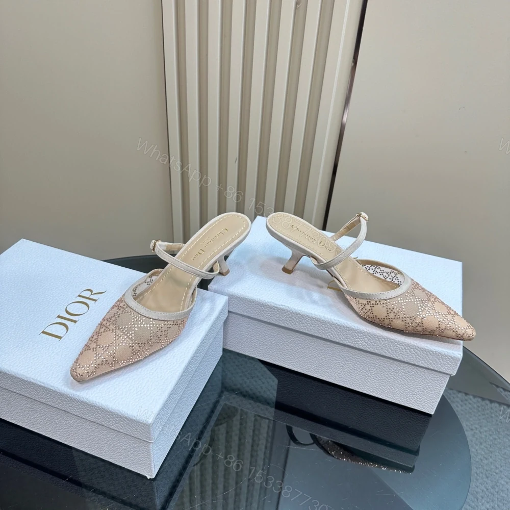 View 5 of 高仿Dior*Capture系列KCV299尖頭塔扣高踭鞋6.5CM裸色免檢版