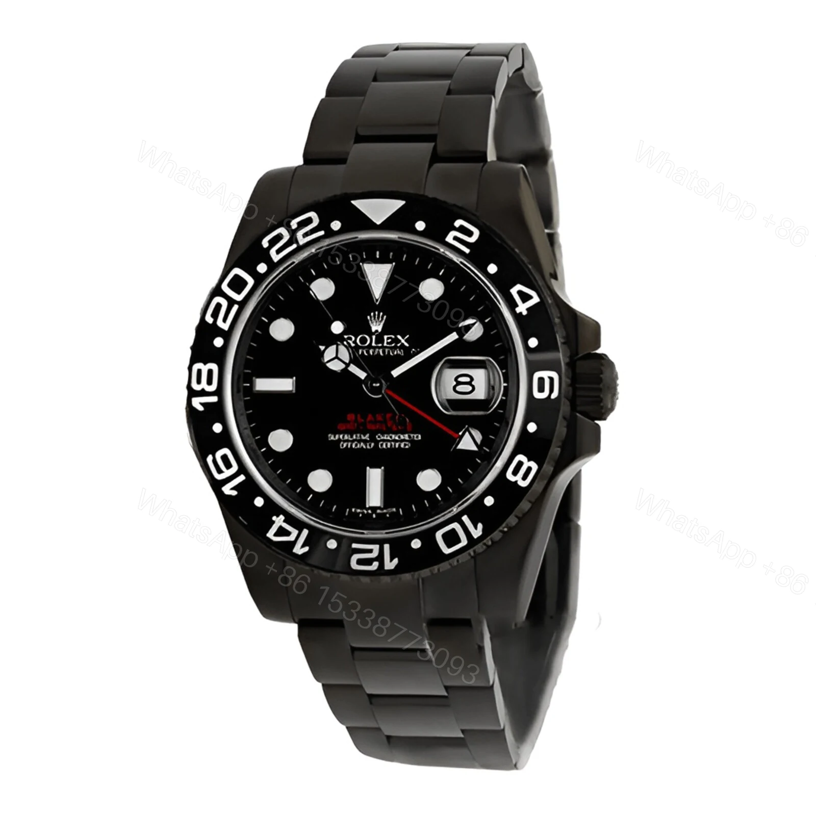 View 2 of Rolex Blaken GMT-Master II Single Red Replica