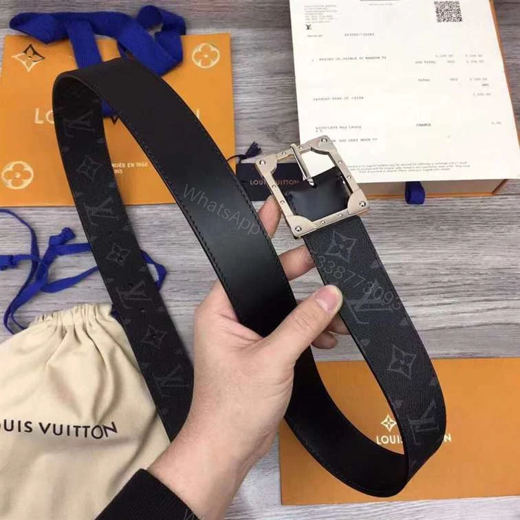 View 7 of LOUIS VUITTON 3 STEPS 40MM REVERSIBLE BELT – B168
