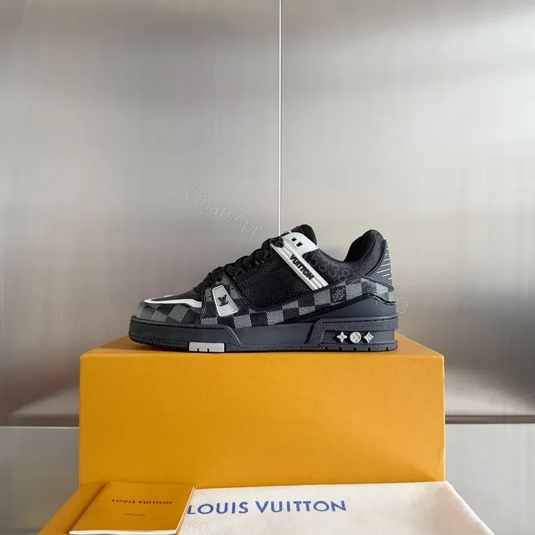 View 6 of Contemporary Luxe High-Tops: Premium Leather, Subtle LV Detail