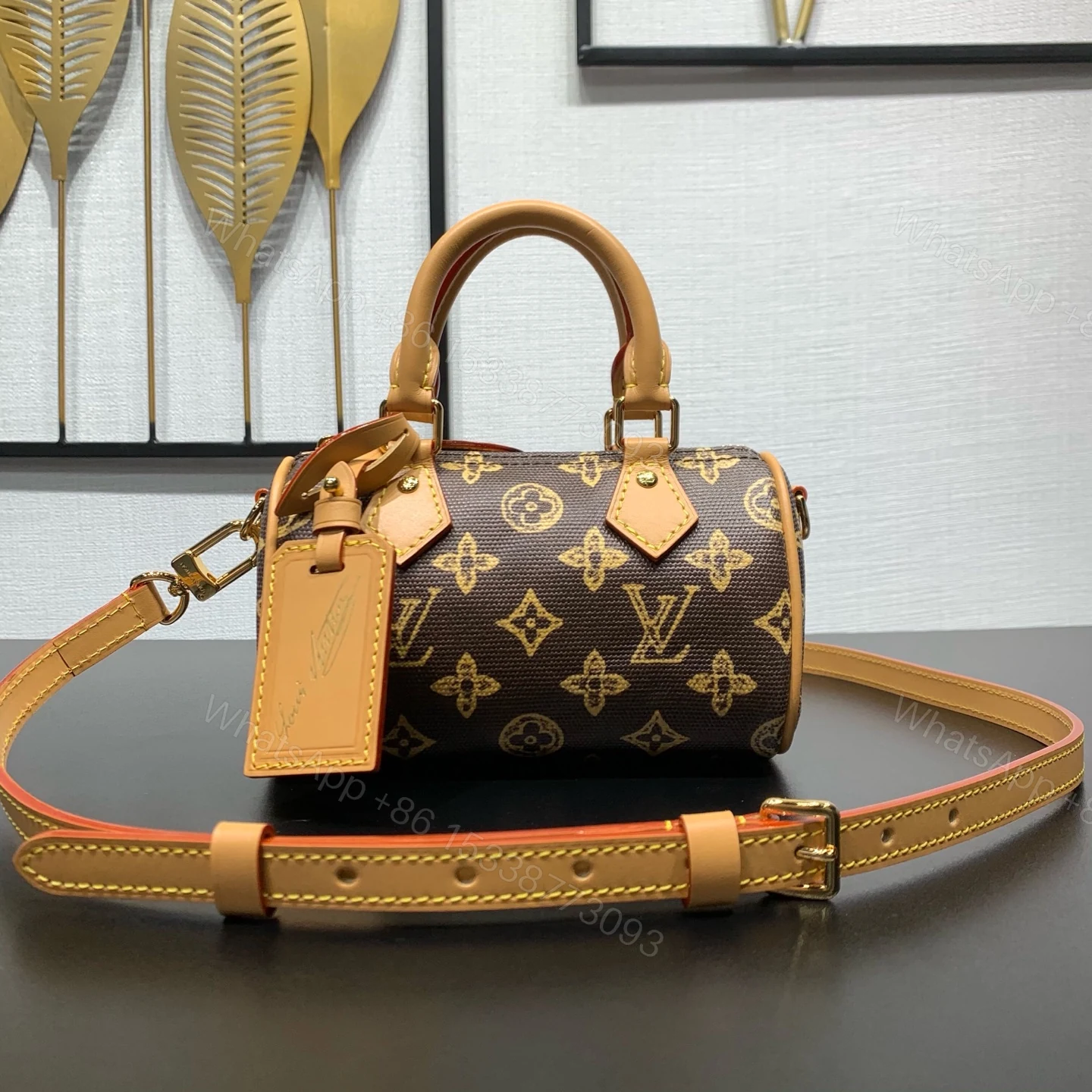 LV 高仿 女款 Nano Speedy 迷你手提斜背包 經典老花 百搭復古風 — view 1