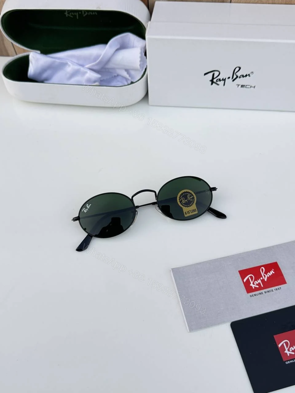 View 2 of First Copy Ray Ban RB3547 Black Green Sunglasses Online India