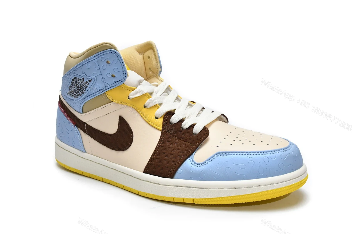 View 5 of Air Jordan 1 Mid SE Fearless Maison Chateau CU2803-200